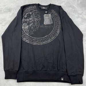 Avenue George V Paris Black Sweater Mens Size L